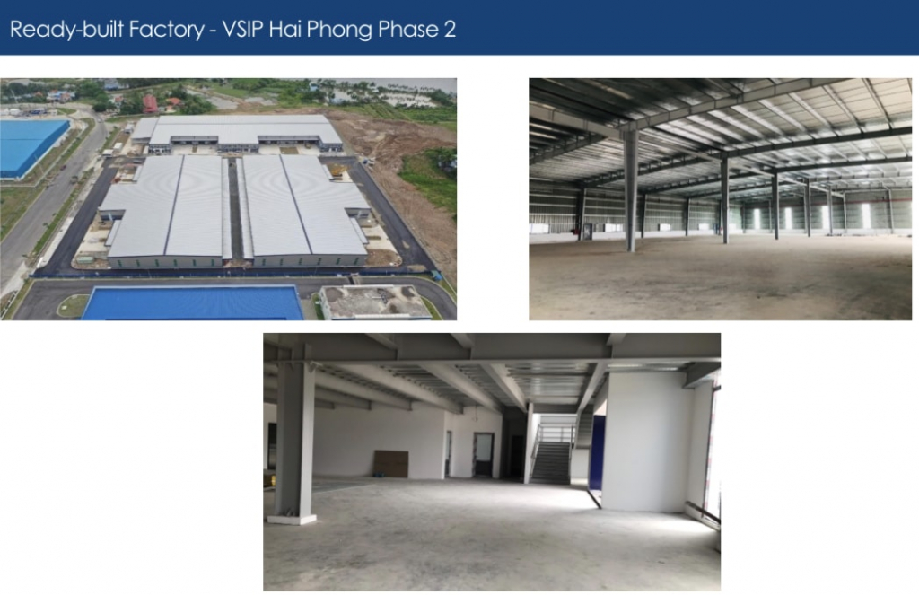 Cho thuê kho xưởng kcn Vsip Hải Phòng