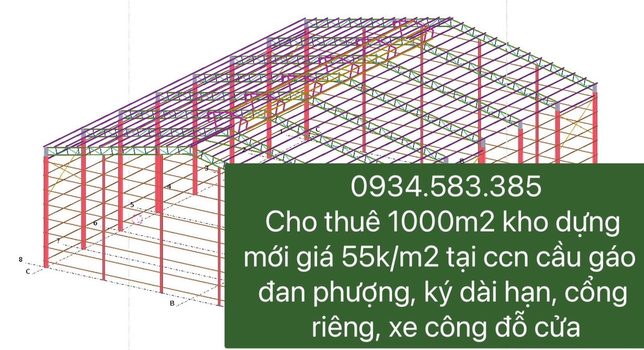 Cho thuê kho ccn Cầu Gáo, Đan Phượng