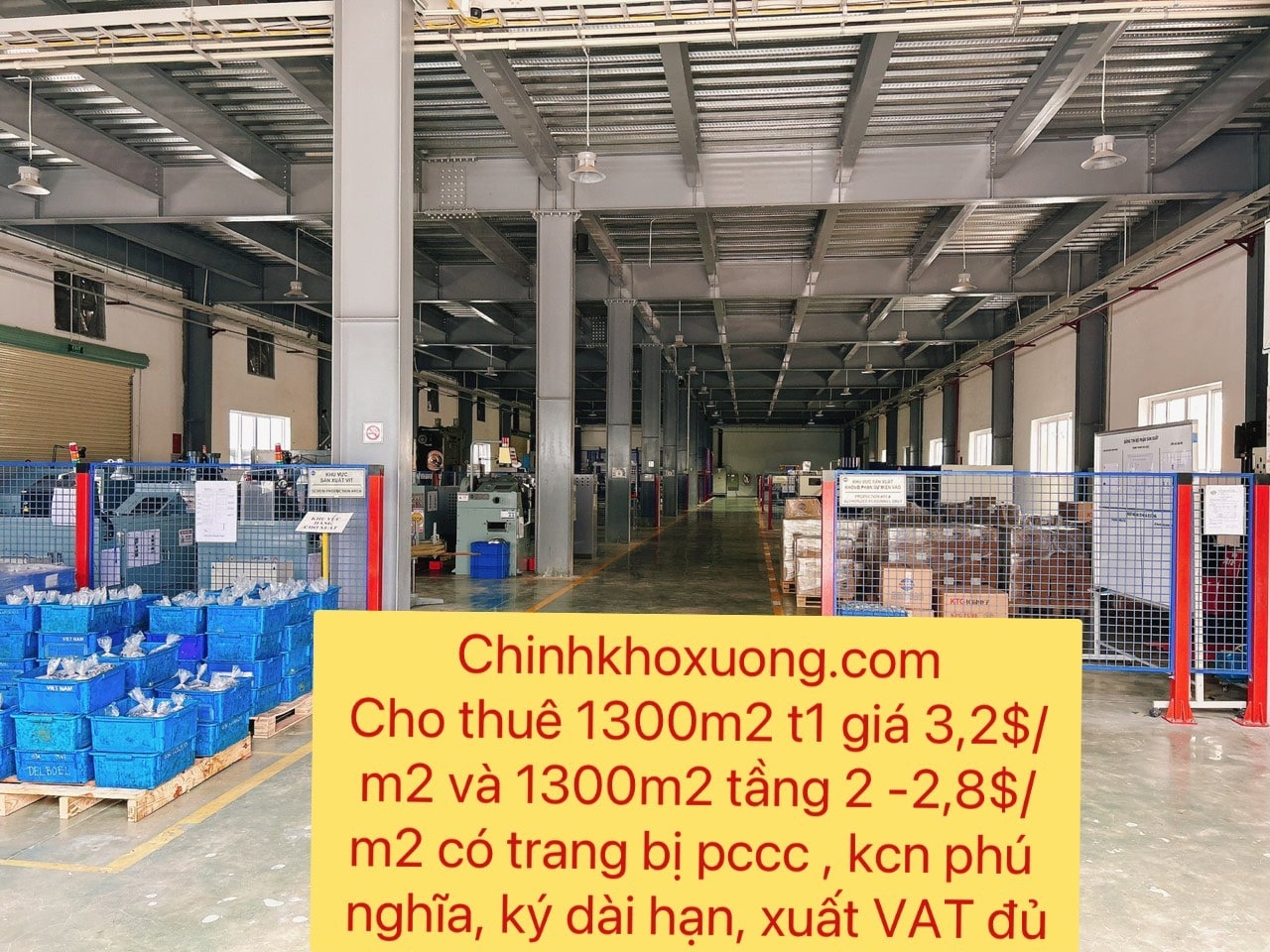 Cho thuê kho kcn phú nghĩa