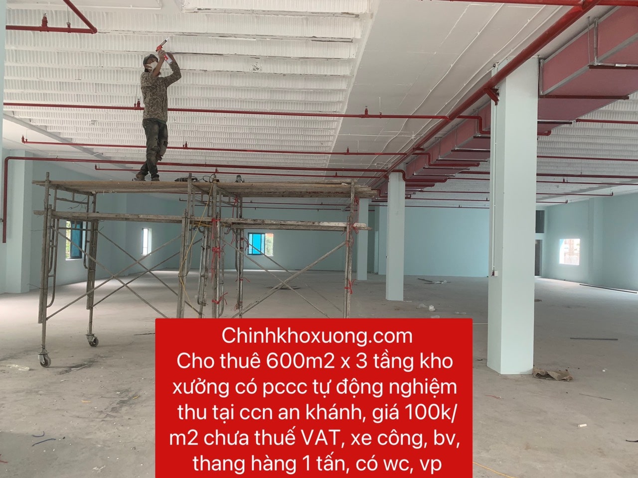 cho thuê kho xưởng cụm công nghiệp trường an, an khánh