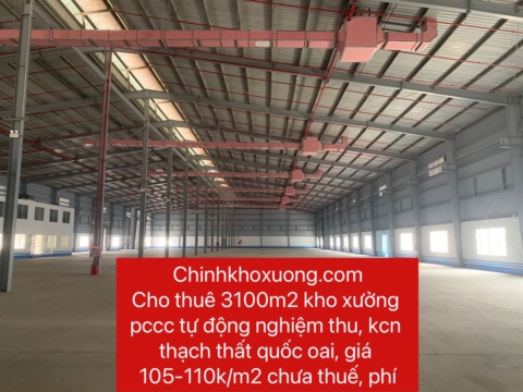 cho thuê kho xưởng kcn thạch thất