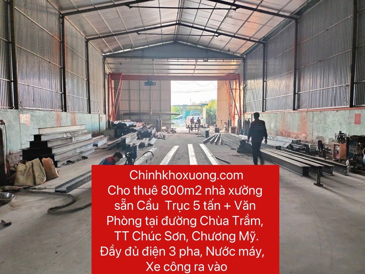 Cho thuê kho chúc sơn chương mỹ