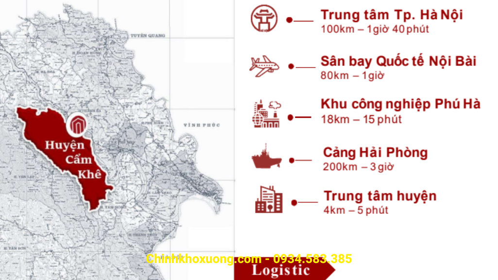kho xưởng kcn cẩm khê