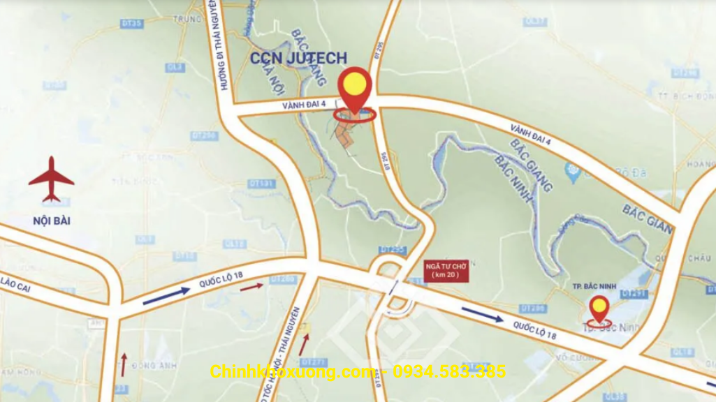 đất cụm công nghiệp jutech