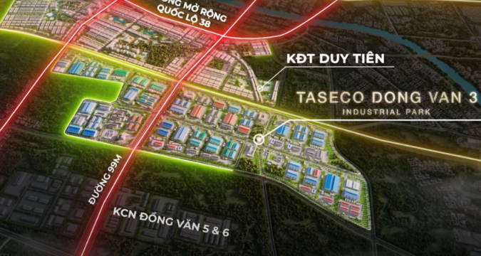 khu công nghiệp taseco đồng văn 3