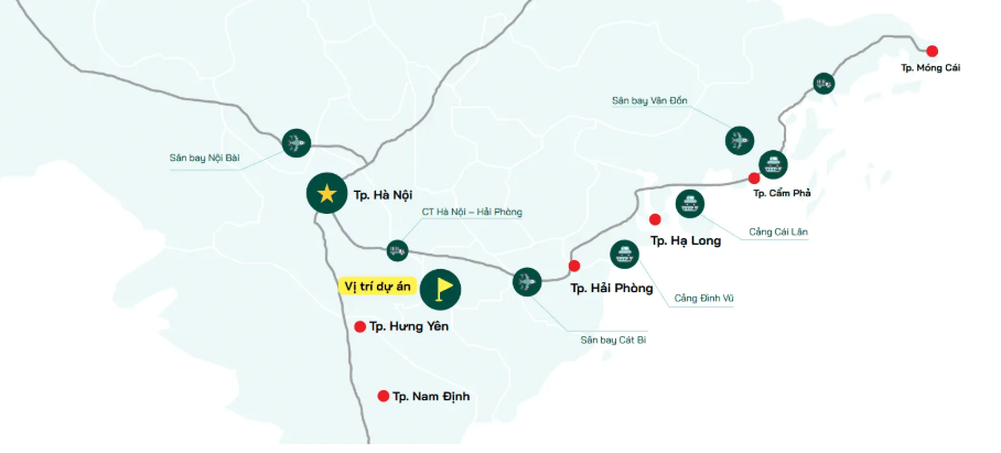 vị trí cụm công nghiệp stavian hưng yên