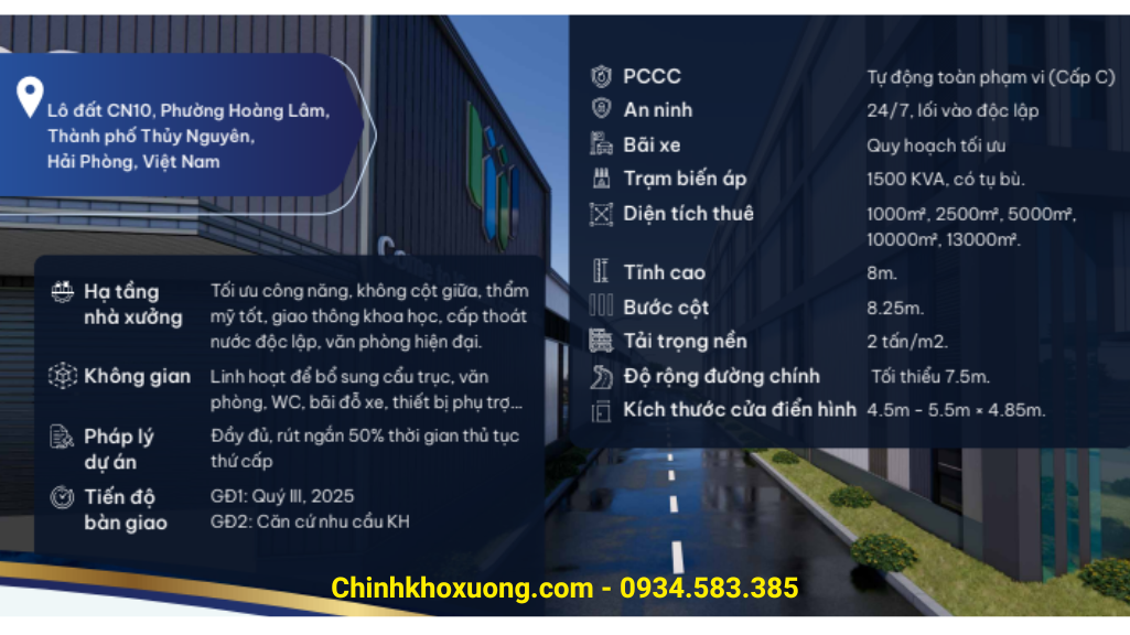 cho thuê kho kcn nam cầu kiền