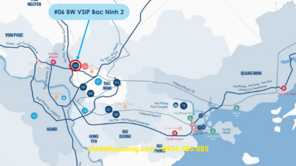 cho thuê kho kcn vsip 2 bắc ninh