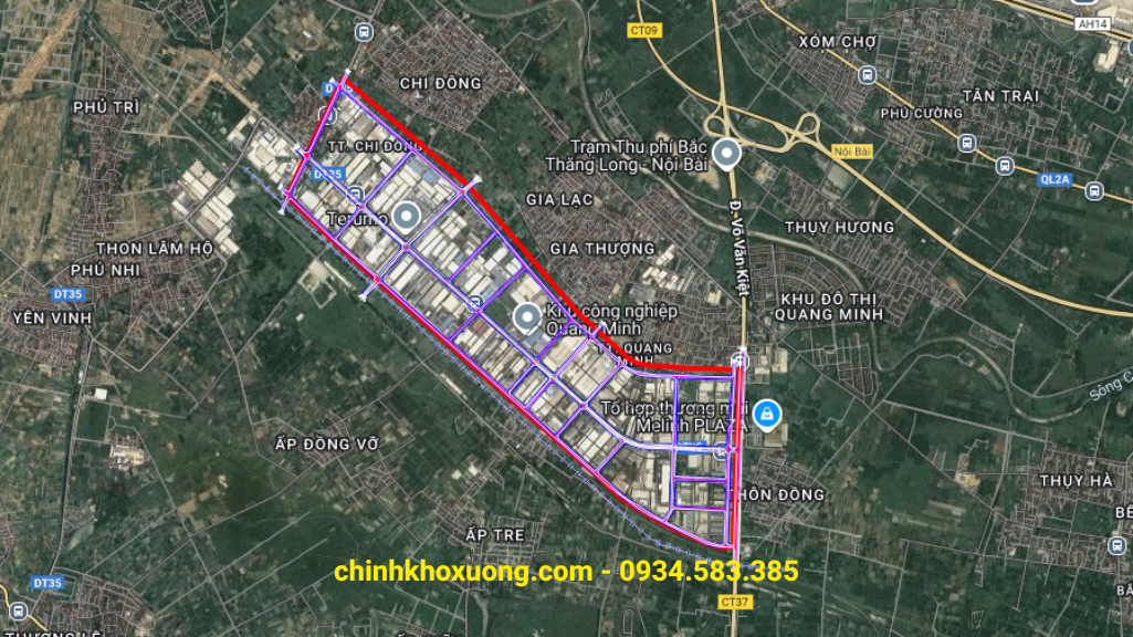 cho thuê kho xưởng khu công nghiệp quang minh