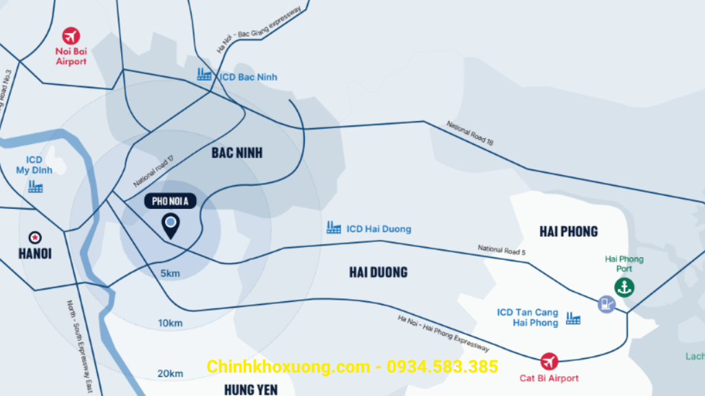 kho kcn phố nối a hưng yên