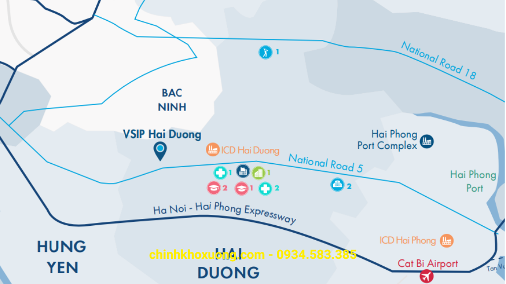 kho xưởng kcn vsip hải dương