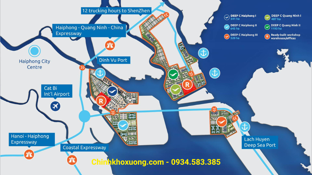 xưởng kcn deepc hải phòng