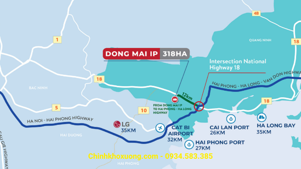 kho xưởng khu công nghiệp Đông Mai-Quảng Ninh