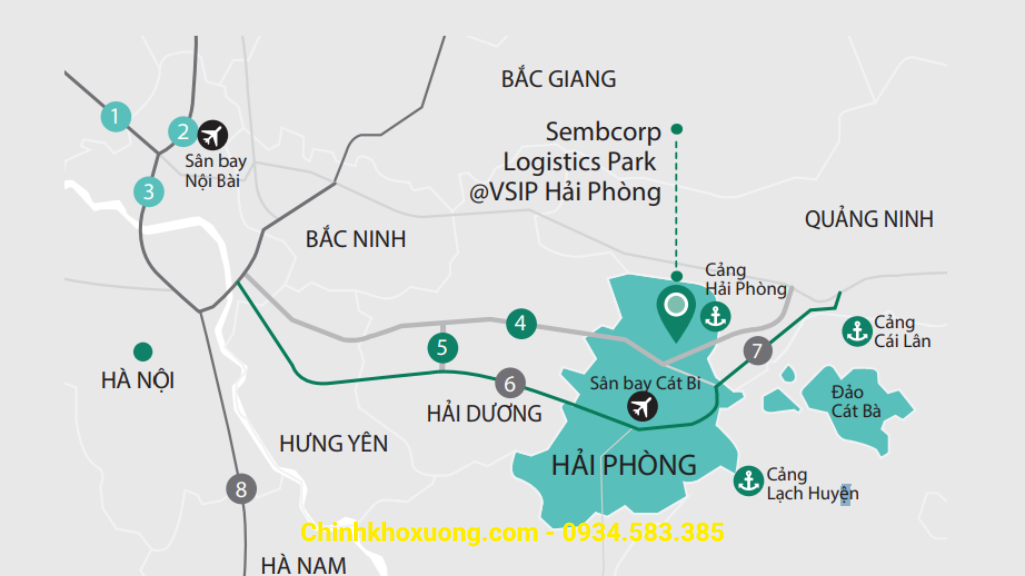 kho xưởng kcn vsip hải phòng