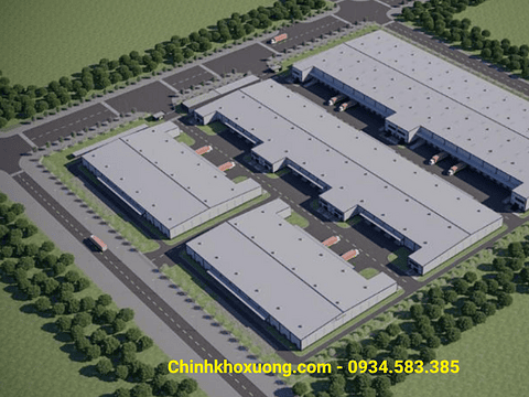 Tổng thể dự án kho xưởng BW KCN DEEP C