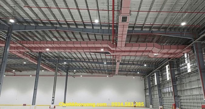 Hình ảnh trong nhà kho KCN Nam Đình Vũ