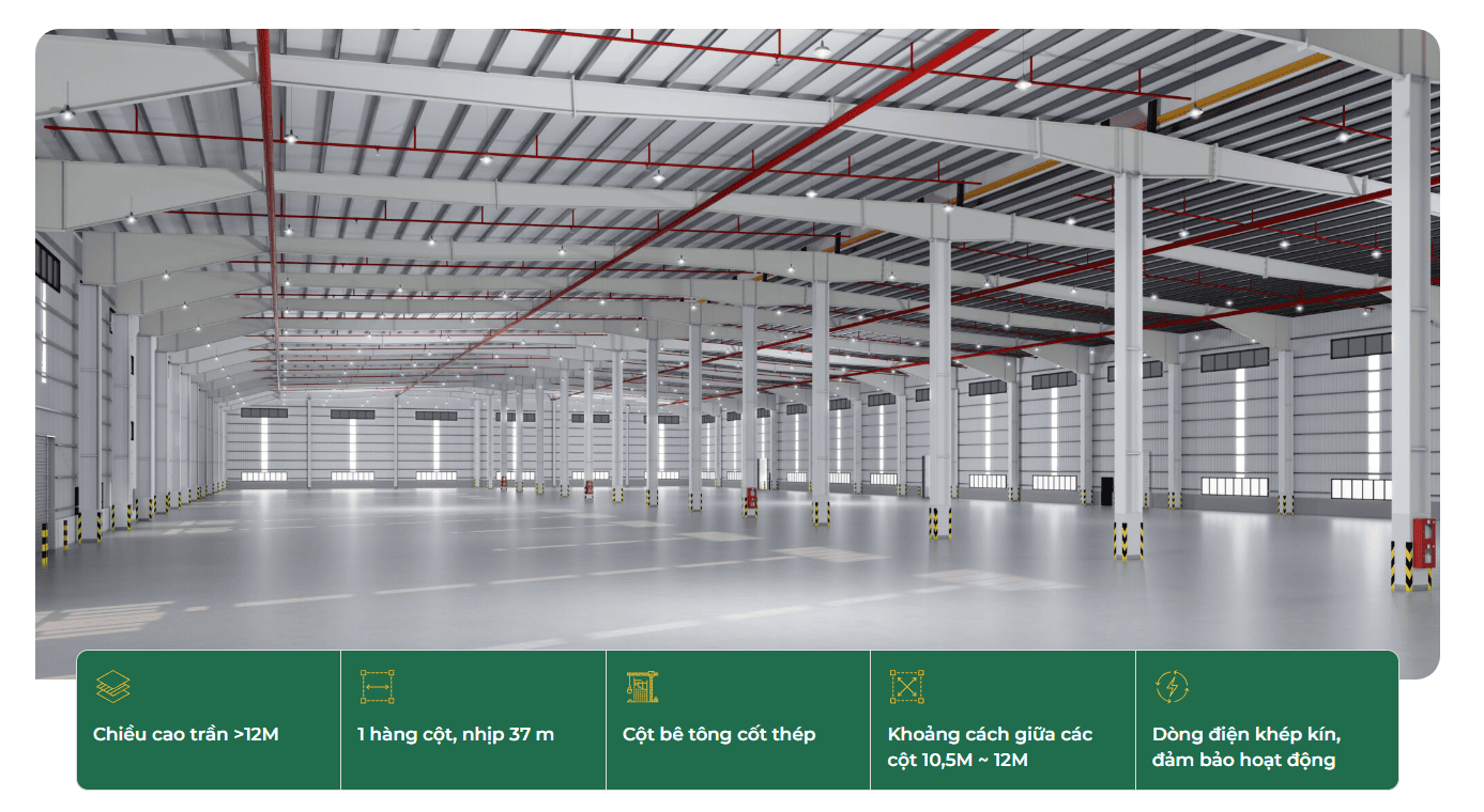Bên trong nhà xưởng KCN Sạch Hưng Yên