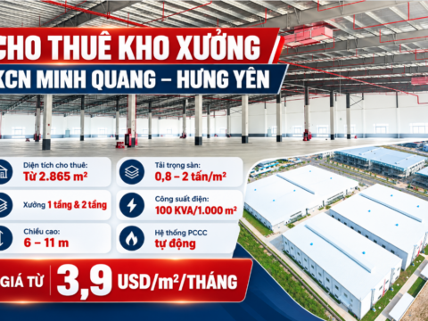 Cho thuê kho xưởng khu công nghiệp Minh Quang Hưng Yên 2.500-20.000m2 kho xưởng khu công nghiệp minh quang hưng yên