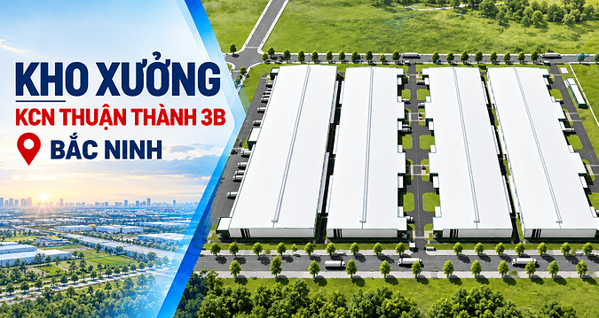 Cho thuê kho xưởng khu công nghiệp Thuận Thành 3B Nhà kho khu công nghiệp Thuận Thành Bắc Ninh